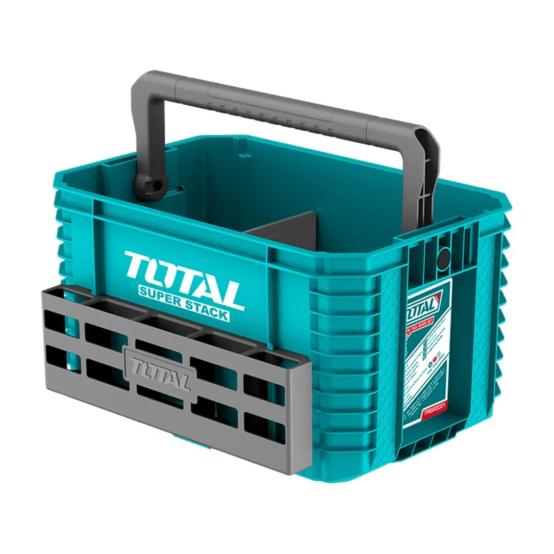 Caja de Herramientas Plástica 19" 42L Apilable TOTAL (TPBXS104)