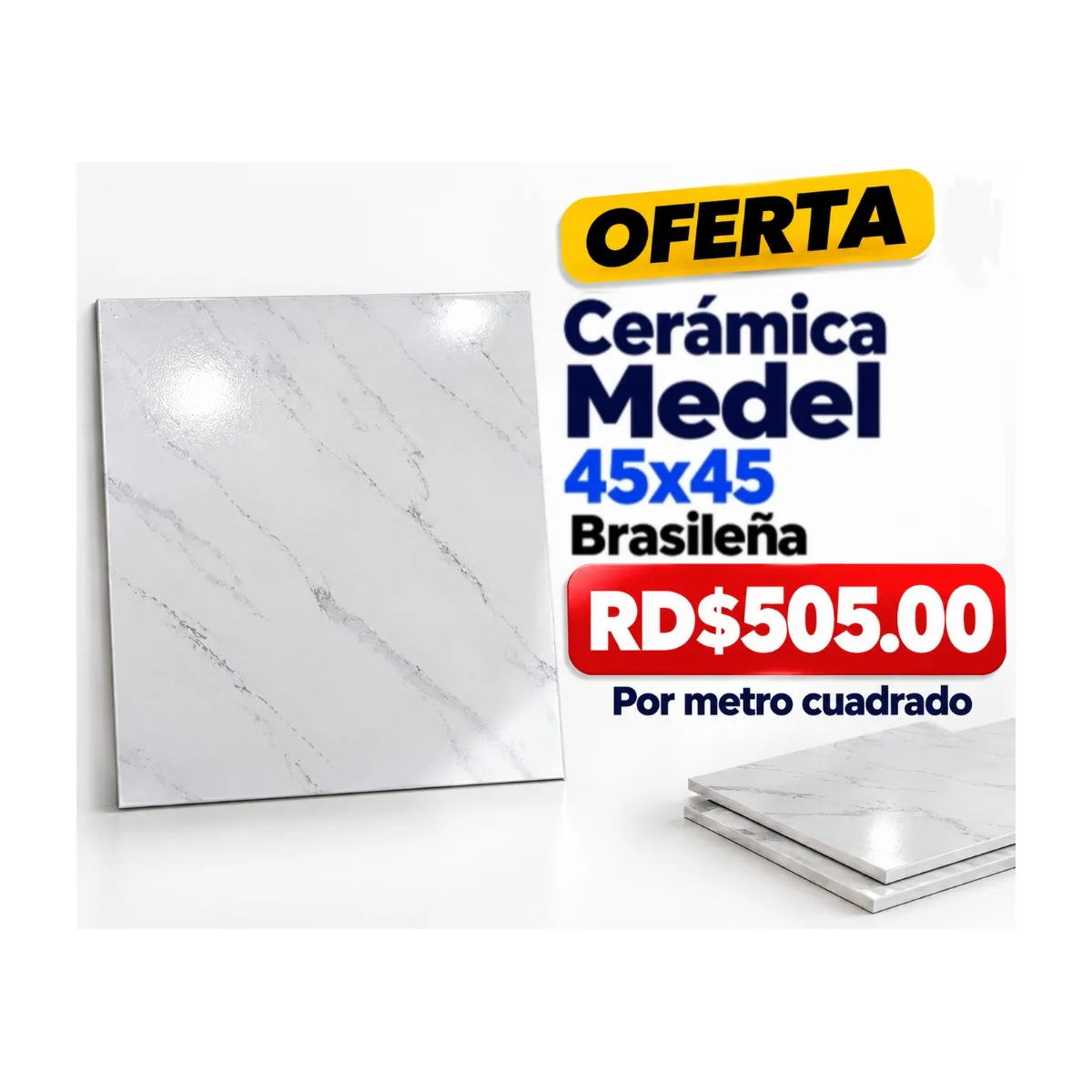 CERAMICA MEDEL 45X45 brasileña