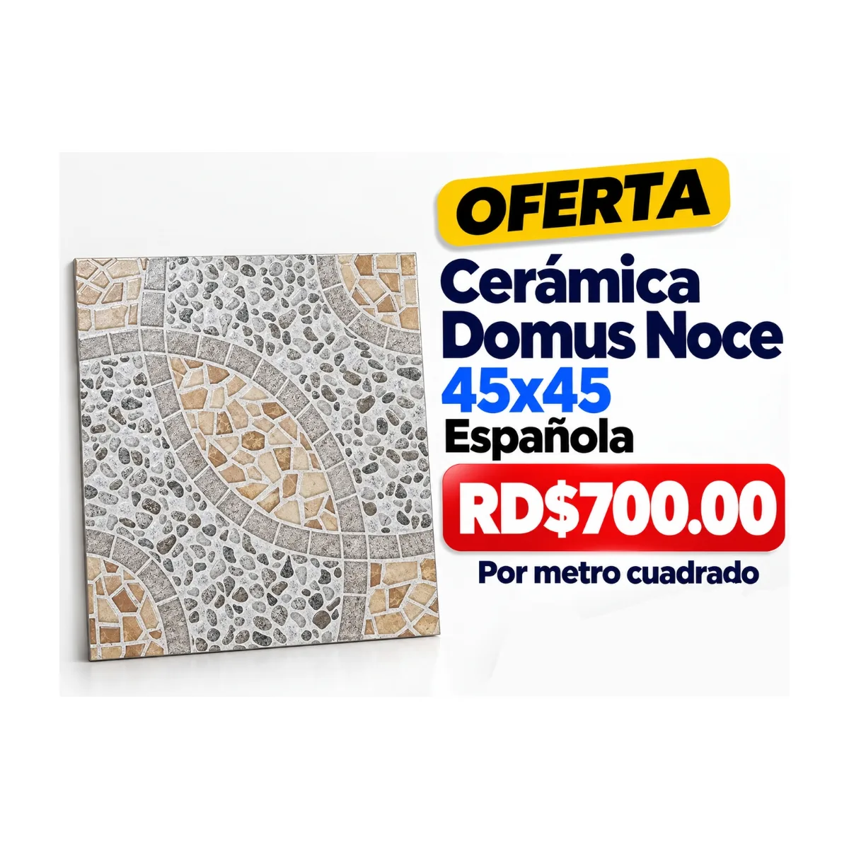 CERAMICA DOMUS NOCE 45X45 ESPAÑOL
