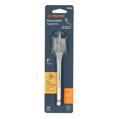 Barrena plana 1" Truper p/madera BPT-1 (cod. 1582)