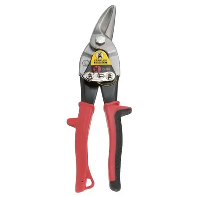 Tijeras aviación Stanley p/corte metal (corte izquierdo, derecho y recto)
