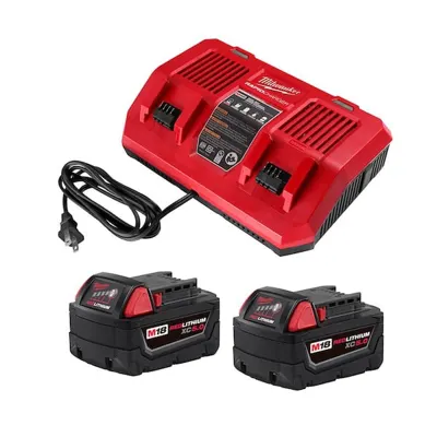 Supercargador simultáneo de doble compartimiento Milwaukee M18™ con montaje de 4 puntos