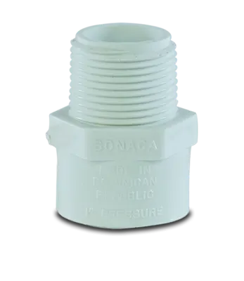 Adaptador macho presión Sch40