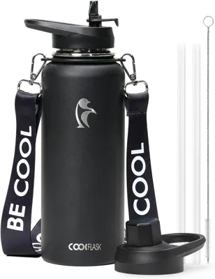 Botella p/agua 40-oz. c/correa Coolflask (cod. 39484)