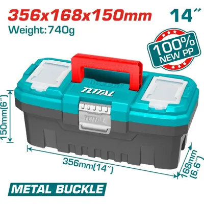 CAJA DE HERRAMIENTAS TOTAL 14 B/ METALICO TPBX0142