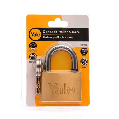Candado Yale 60MM en blíster (Código-3322)