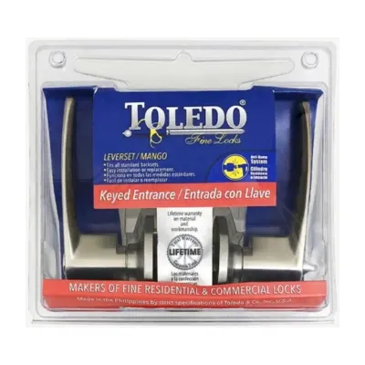 CERRADURA P/EXTERIOR C/LLAVE TOLEDO-I V1900-BA/BA-US15