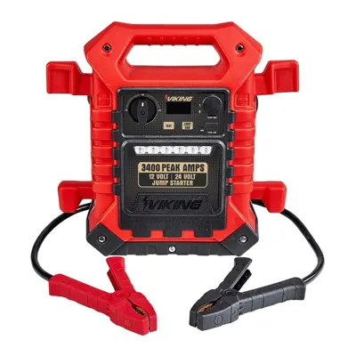 Cargador portatil Vikings 3400 Amp. 12-24V (código-38049)