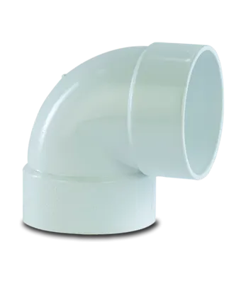 Codos PVC a 90° drenaje (Sonaca y genérico)