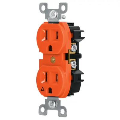 Toma corriente Naranja 15A Volteck (código-16653)