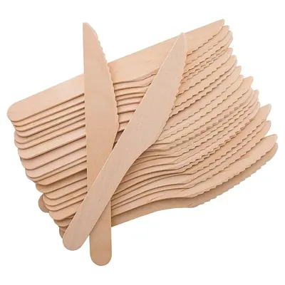 Cuchillos de madera 100/1 Biodegradables (cod. 39864)