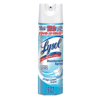 Lysol Desinfect. en Spray Aroma Crisp Linen 562ml/19-oz. (código-39029)