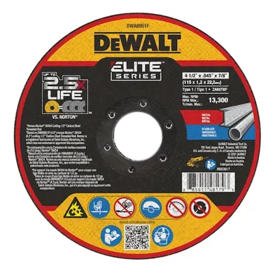 Disco corte 4-1/2"x0.45"x7/8" Dewalt DWA8951F (código-30408)