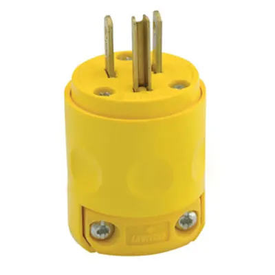 Enchufe Leviton 515PV 15A 125V Amarillo (Código-7009)