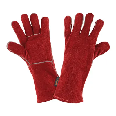 Guantes rojos Truper p/soldador