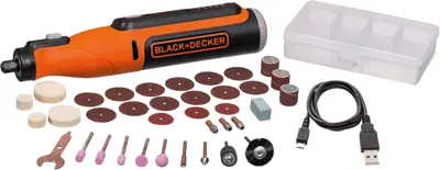 Herramienta girato. 8v Max c/accesorios Black+Decker (BCRT8K35APB) (cod. 39687)