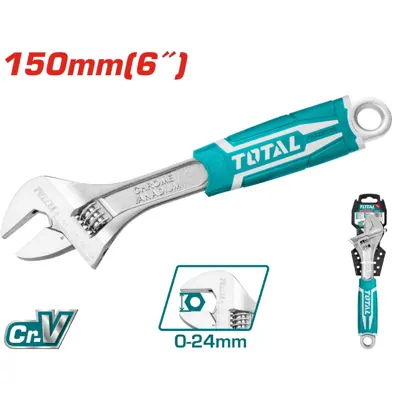 LLAVE AJUSTABLE C/GRIP 10`` TOTAL THT101106