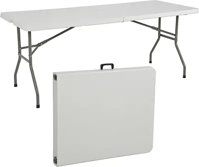 Mesa plegable de 6 pies Lifetime (blanco almendra)