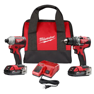 Taladro percutor/destornill. y Destornill. impacto Milwaukee 2900-22 (código-37857)