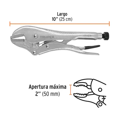 ALICATE PRESION 10´´ TRUPER PPT-10R 17424 (COD.652)