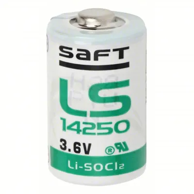 Batería SAFT: 1/2 pila AA litio, 1.200 mAh 3,6V (cod. 39732)