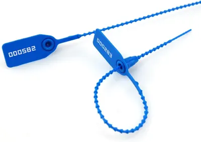 Sello plast. (azul) p/extintores c/cierre aut. (cod. 39553)