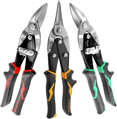 Tijeras aviación Tolsen p/corte metal (corte izquierdo, derecho y recto)