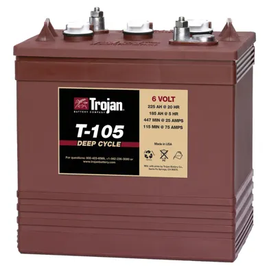 Batería p/inversor Trojan roja 6V T-105 (código-1682)
