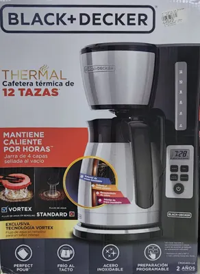 CAFETERA DE 12 TAZAS BLACK&DECKER, N/ CM2046S-LA (Codigo-23629)