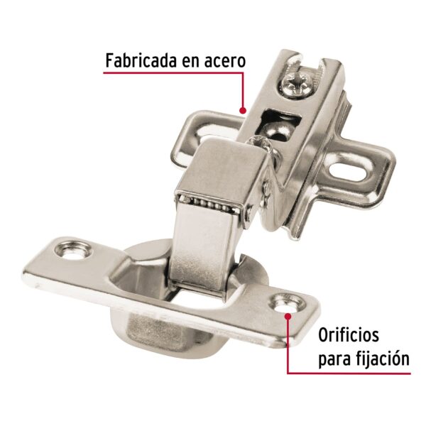 Bisagra invisible tallo corto - Imagen 2