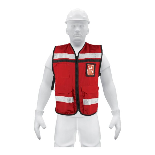 Chalecos seguridad Truper c/cintas reflec. de 2" alta visibilidad - Imagen 3