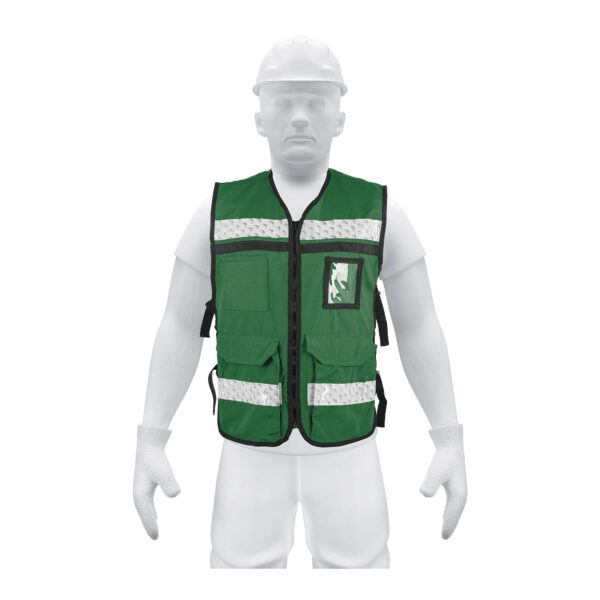 Chalecos seguridad Truper c/cintas reflec. de 2" alta visibilidad - Imagen 4