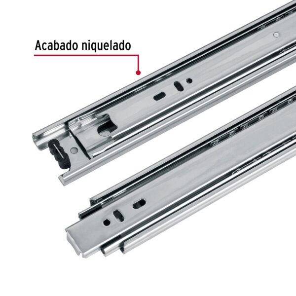 Corredera p/gaveta full extenc. (variedad de medidas) - Imagen 2