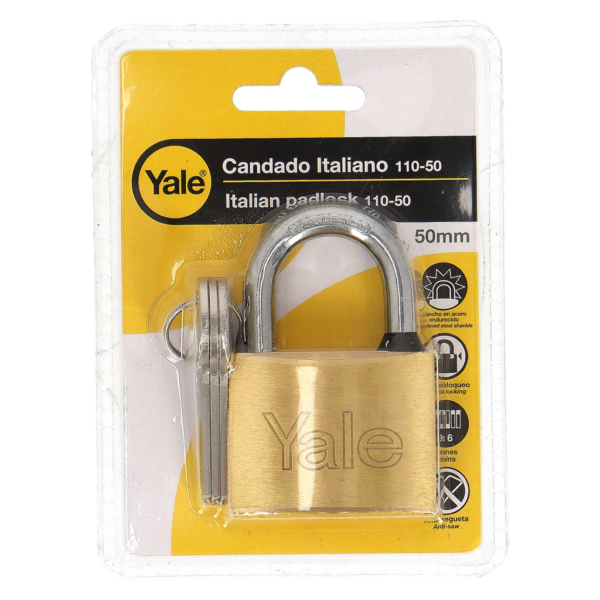 Candado Yale 50MM en blíster (Código-3321)