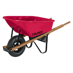 Carretilla 6 ft3 Neumática, bastidores de madera, Truper (Código-3462)