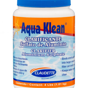 Clarificante sulfato aluminio Aqua Klean (4 y 8 libras)