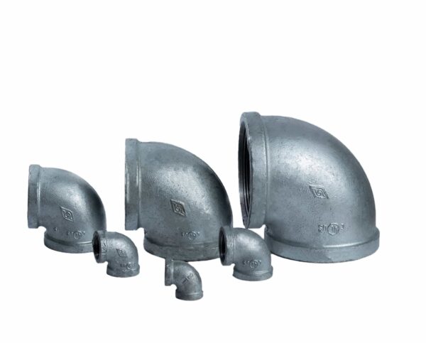 Codos galvanizados a 90°