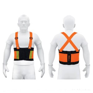 Fajas lumbares Truper c/cintas de alta visibilidad