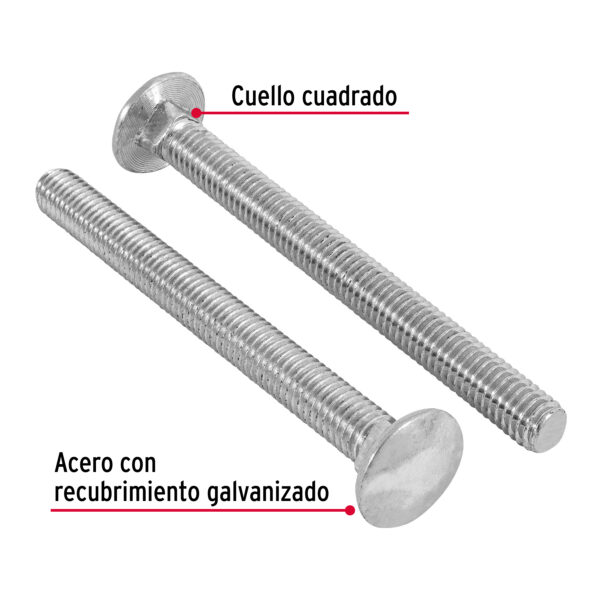Tornillo cabeza carruaje (variedad de tamaño y grosor) - Imagen 5