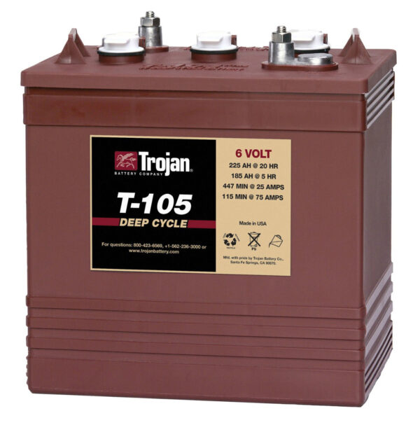 Batería p/inversor Trojan roja 6V T-105 (código-1682)