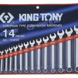 Jgo. Llaves comb. King Tony 14pcs. en pulgadas 1214SR (código-37073)