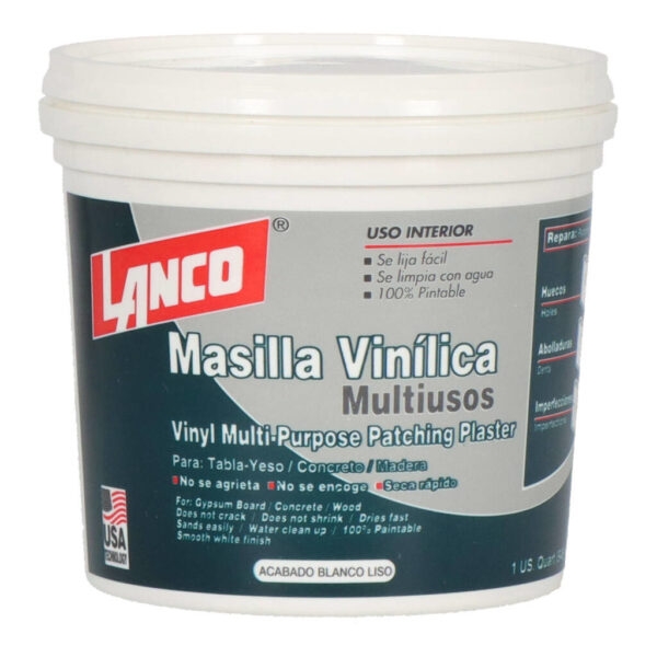 Masilla vinílica multi-usos Lanco para interior (PP-223) - Imagen 2