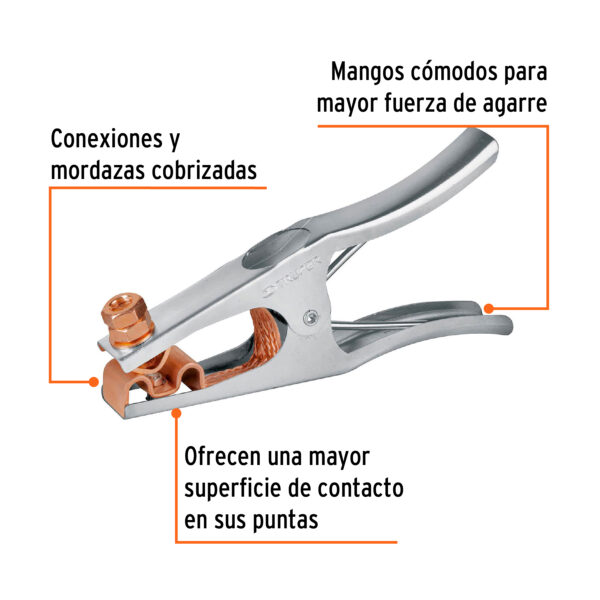 Pinza p/tierra Truper (300 y 500 Amp.) - Imagen 2