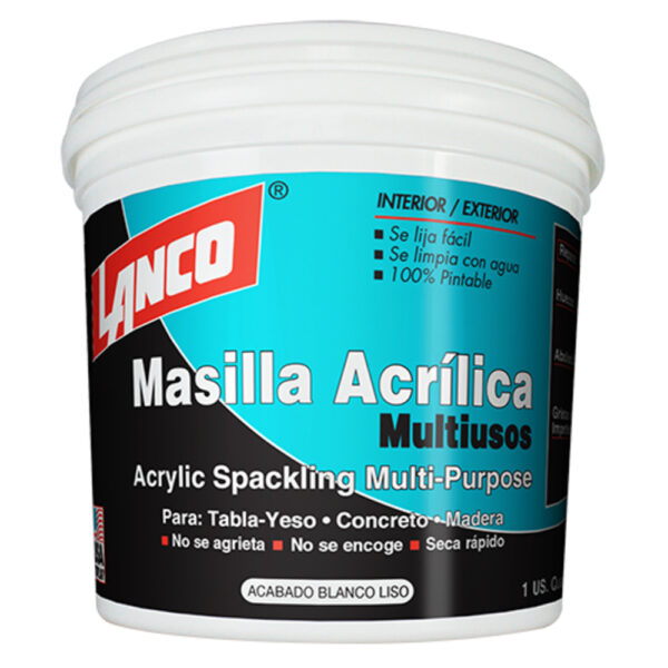 Masilla Acrílica Multi-usos Lanco para Int/Ext - Imagen 2