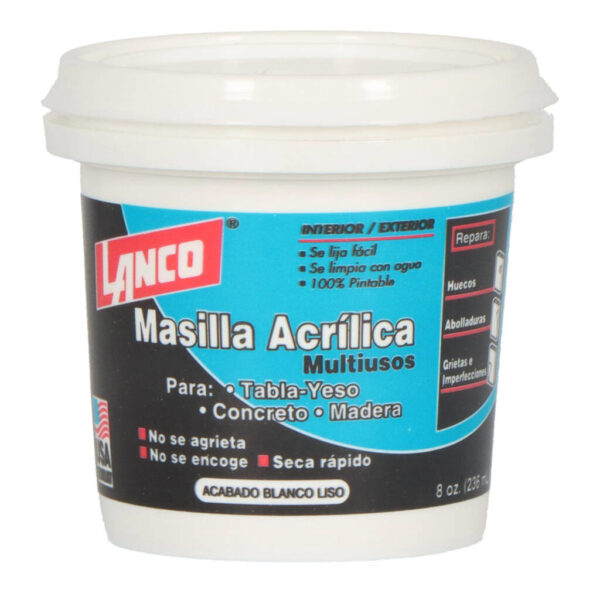 Masilla Acrílica Multi-usos Lanco para Int/Ext - Imagen 4
