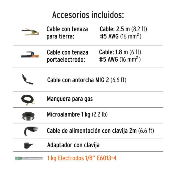 Soldadora multiprocesos Truper 200A (código-38152) - Imagen 3