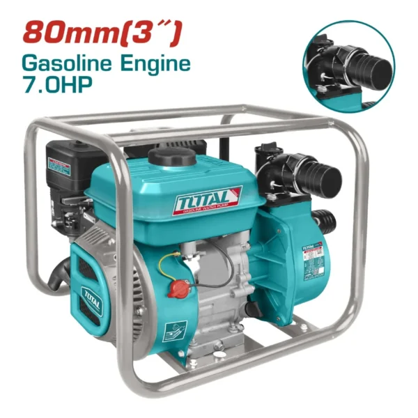 Bomba Agua A Gasolina TOTAL 3" 7HP TP3302 (código-11336) - Imagen 2