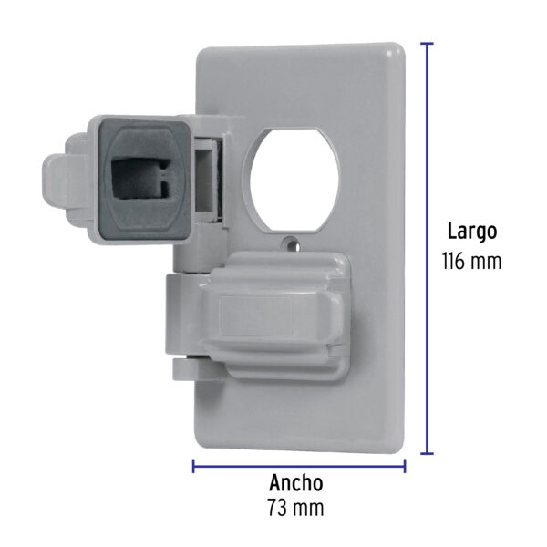 Tapas p/interperie sencilla y doble (waterproof) - Imagen 3