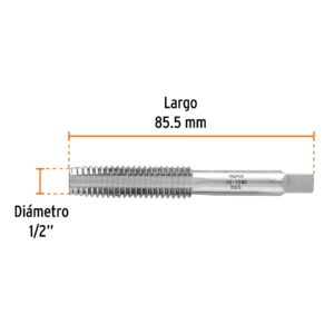 Macho p/hacer rosca 1/2" Truper MT-1/2x13 (cod. 10243)