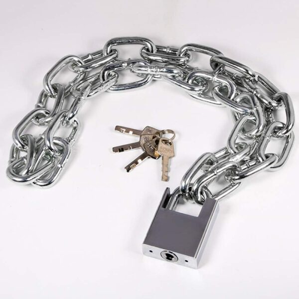 CERRADURA DE CADENA ANTIRROBO PORTÁTIL (COD.39257) - Imagen 2